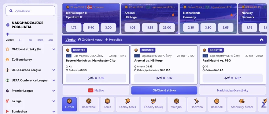 spinbara stavkovanie